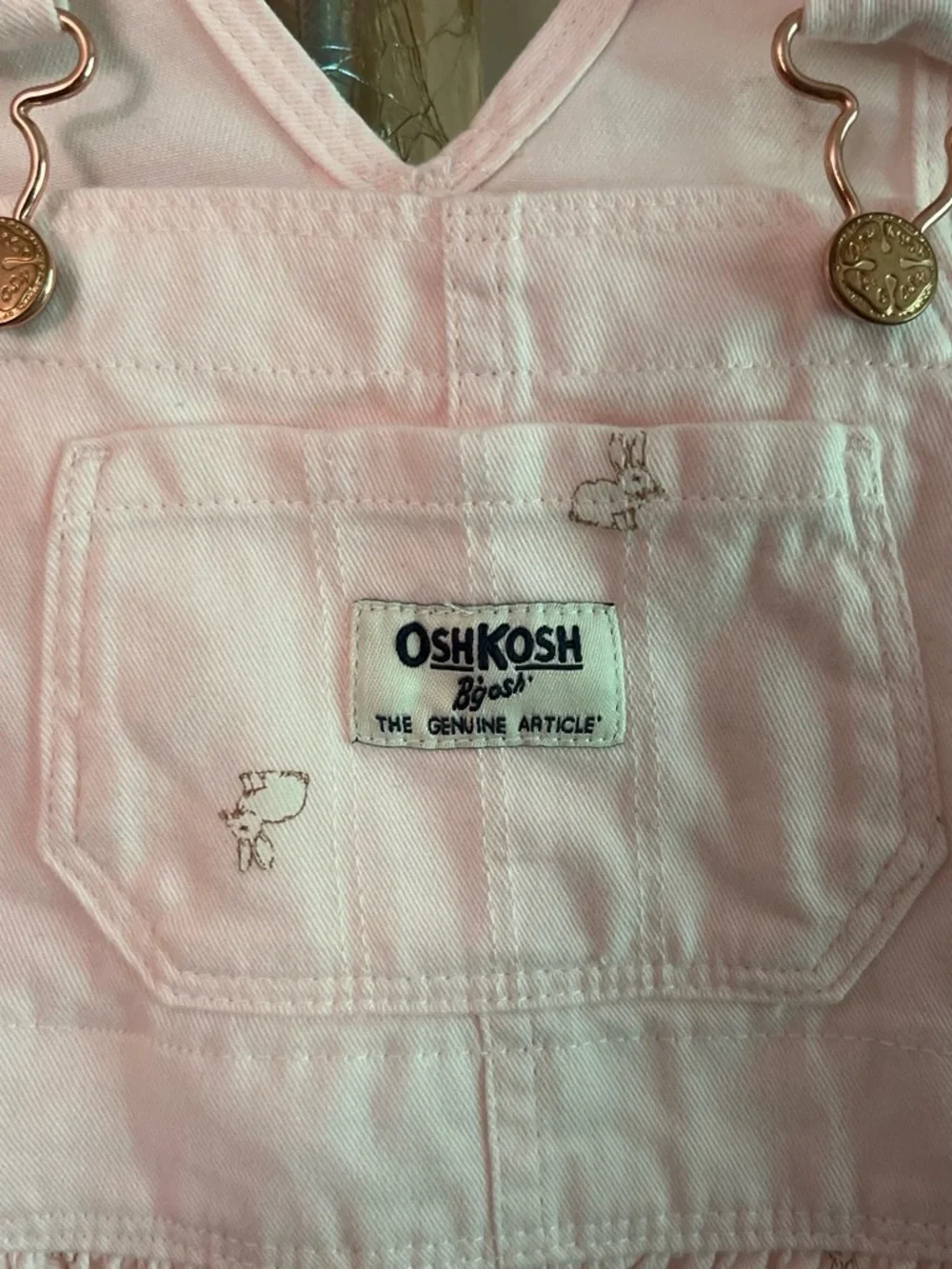 OshKosh B'gosh Light Pink Baby Girl Overall Dress